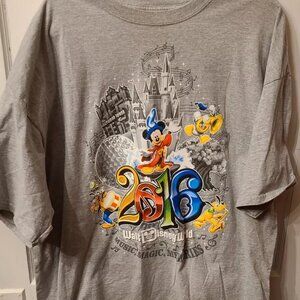 2016 Walt Disney World Mickey Mouse Music Magic & Memories 3XL Gray T-Shirt h2